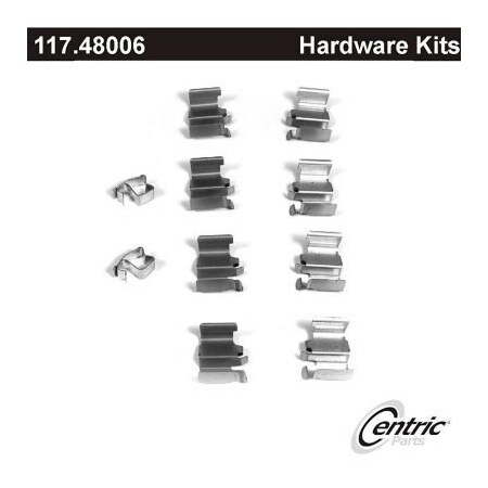 Centric Disc Brake Hardware Kit, Parts 117.48006